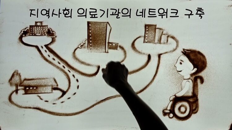 영상제작 샌드아트 지역사회 의료기관의 네트워크 구축