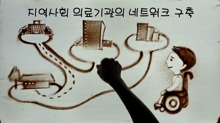 영상제작 샌드아트 지역사회 의료기관의 네트워크 구축